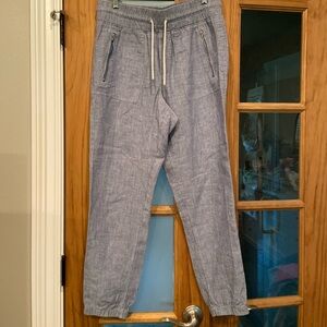 Athleta Blue Track Pants Relaxed Fit Joggers